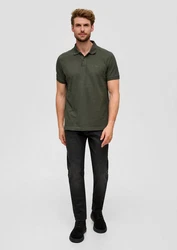 s.Oliver Poloshirt Basic Dunkelgrün/Khaki