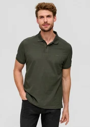 s.Oliver Poloshirt Basic Dunkelgrün/Khaki