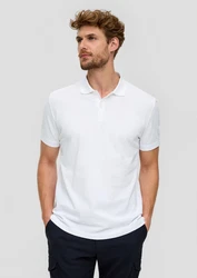 s.Oliver Poloshirt Basic Weiß/Creme