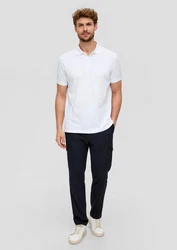 s.Oliver Poloshirt Basic Weiß/Creme