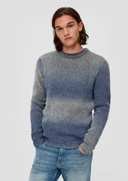 Strickpullover Strickpullover mit Rippblende