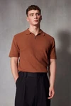 Next Polokragenpullover Regular Fit mit Reißverschluss Braun/Orange/Beige/Dunkelrot