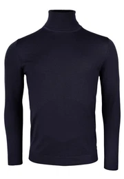 Rollkragenpullover Merinowolle - Easy Care