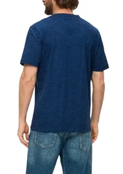 s.Oliver Kurzarmshirt mit Henleyausschnitt 