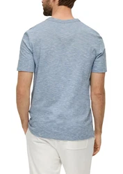 s.Oliver Kurzarmshirt mit Henleyausschnitt 