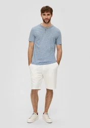 s.Oliver Kurzarmshirt mit Henleyausschnitt 