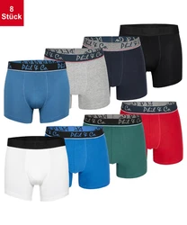 Phil & Co. Retro Pants Herren Mnner Boxershorts Blau/Mischfarben/Rot/Grau/Hellblau/Dunkelblau/Pastell/Dunkelrot