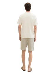 TOM TAILOR Denim Jeansshorts Khaki/Beige/Weiß