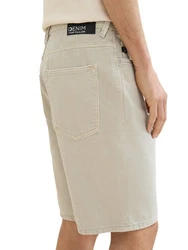 TOM TAILOR Denim Jeansshorts Khaki/Beige/Weiß