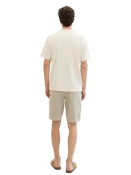TOM TAILOR Denim Jeansshorts Khaki/Beige/Weiß