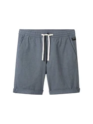 TOM TAILOR Denim Shorts mit Dehnbund Weiß/Grau/Creme