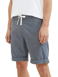 TOM TAILOR Denim Shorts mit Dehnbund Weiß/Grau/Creme