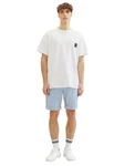 TOM TAILOR Denim Shorts mit Dehnbund Weiß/Creme/Hellblau