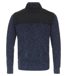 CASAMODA Strickpullover Strickjacke uni Dunkelblau/Hellblau/Blau