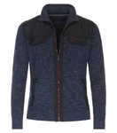 CASAMODA Strickpullover Strickjacke uni Dunkelblau/Hellblau/Blau