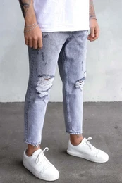 Bequeme Jeans Herren 2Y Destroyed Relaxed Fit Denim (1-tlg)