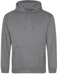 Just Hoods Kapuzenpullover College Hoodie Hellgrau/Dunkelgrau/Grau
