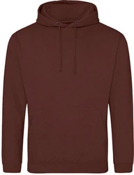 Just Hoods Kapuzenpullover College Hoodie Braun/Dunkelrot/Rot/Orange/Bordeaux/Dunkelbraun
