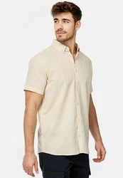 Indicode Hemd INBravida Khaki/Beige/Weiß