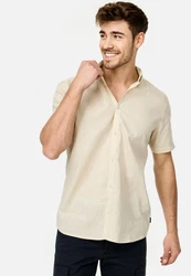 Indicode Hemd INBravida Khaki/Beige/Weiß