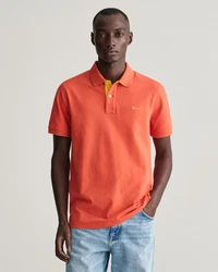Gant Poloshirt REGULAR CONTRAST PIQUE Orange/Rot