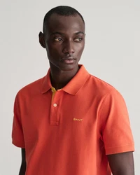 Gant Poloshirt REGULAR CONTRAST PIQUE Orange/Rot