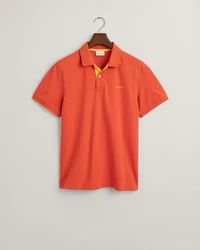Gant Poloshirt REGULAR CONTRAST PIQUE Orange/Rot