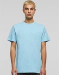 Build Your Brand Rundhalsshirt Round Neck Herren T-Shirt Blau/Hellblau
