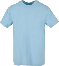 Build Your Brand Rundhalsshirt Round Neck Herren T-Shirt Hellblau/Blau