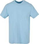 Build Your Brand Rundhalsshirt Round Neck Herren T-Shirt Hellblau/Blau