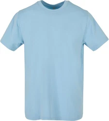 Build Your Brand Rundhalsshirt Round Neck Herren T-Shirt Hellblau/Blau
