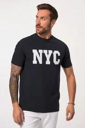 T-Shirt JP 1880 T-Shirt Halbarm Indigo-Frbung Rundhals