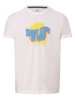 Nils Sundström T-Shirt Gelb/Beige/Rosa/Weiß