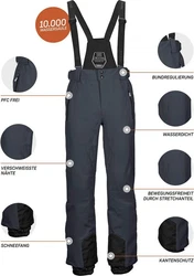 Killtec Latzhose Enosh SCHWARZ