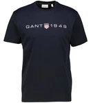 GANT T-Shirt PRINTED GRAPHIC SS Dunkelblau/Grau