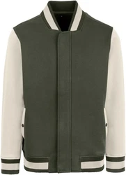 HRM Outdoorjacke Mens Premium College Jacket Dunkelgrün/Grün