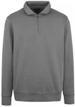 HRM Sweatshirt Unisex Premium Zip-Sweatshirt Unisex Pullover Hellgrau/Dunkelgrau/Grau