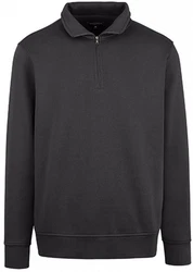 HRM Sweatshirt Unisex Premium Zip-Sweatshirt Unisex Pullover Dunkelgrau/Schwarz/Grau