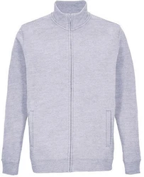 SOLS Sweatjacke Full-Zip Jacket Cooper Unisex Hellgrau/Grau