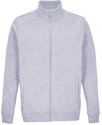 SOLS Sweatjacke Full-Zip Jacket Cooper Unisex Hellgrau/Grau
