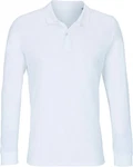 SOLS Unisex Long Sleeve Polo Shirt Planet Hellblau