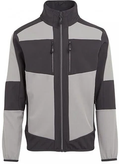 Regatta Professional Outdoorjacke E-volve Unisex 2-Layer Softshell Jacket Hellgrau/Grau/Dunkelgrau