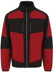 Regatta Professional Outdoorjacke E-volve Unisex 2-Layer Softshell Jacket Rot/Dunkelrot