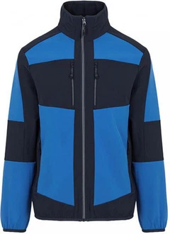 Regatta Professional Outdoorjacke E-volve Unisex 2-Layer Softshell Jacket Hellblau/Blau/Dunkelblau