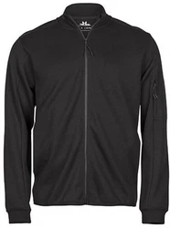 Tee Jays Outdoorjacke Athletic Full Zip Sweat Herren Jacke Dunkelgrau/Grau/Schwarz