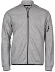 Tee Jays Outdoorjacke Athletic Full Zip Sweat Herren Jacke Hellgrau/Grau/Dunkelgrau