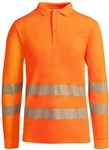 Roly Warnschutz-Shirt Poloshirt Atrio Longsleeve Orange