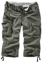 Cargoshorts League 3/4 Sommer Baumwolle Sommer Shorts Kurze Hose Army