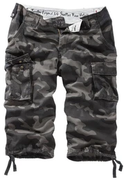 Cargoshorts League 3/4 Sommer Baumwolle Sommer Shorts Kurze Hose Army