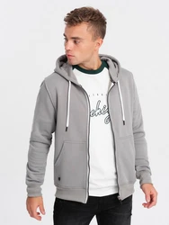 Herren-Sweatshirt Ombre Hellgrau/Grau